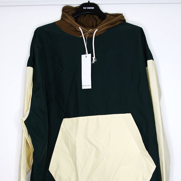 BNWT SS21 MARNI TRICOLOR ANORAK HOODIE 48 - Picture 2 of 11